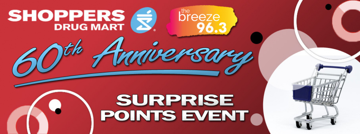 2022-09-07 Breeze Rewards: Shoppers Drug Mart 60th Ann. Surprise Points Event